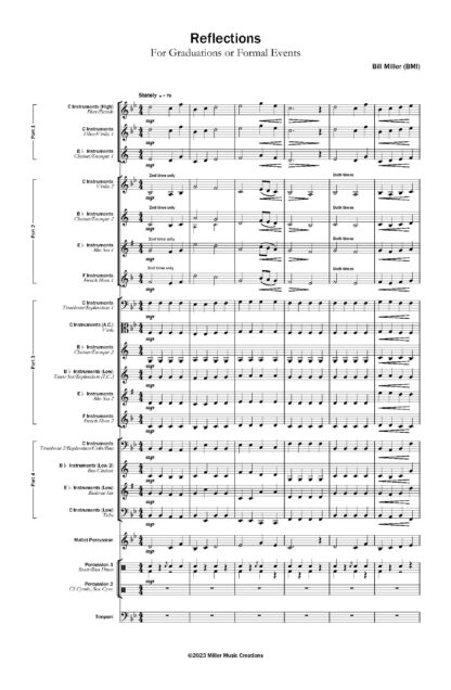 Reflections (Processional) [FLEX SCORE VERSION] - Image 2
