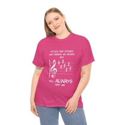 Funny Sticks and Stones Key Signature Shirt, Unisex T-Shirt, Musical Gift, Musician Humor Tee, Musically Inspired Apparel - Image 9