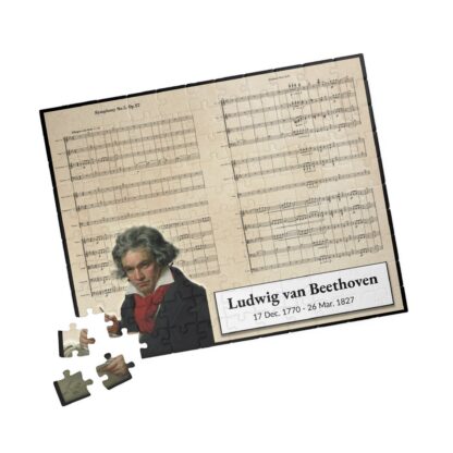 Beethoven Puzzle for Kids - Fifth Symphony Excerpt - Music Class Activity, Substitute Teacher Resource, Educational Jigsaw Game - Image 3