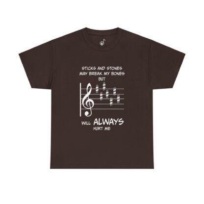 Funny Sticks and Stones Key Signature Shirt, Unisex T-Shirt, Musical Gift, Musician Humor Tee, Musically Inspired Apparel - Image 3