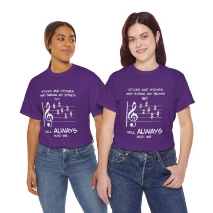 Funny Sticks and Stones Key Signature Shirt, Unisex T-Shirt, Musical Gift, Musician Humor Tee, Musically Inspired Apparel - Image 8