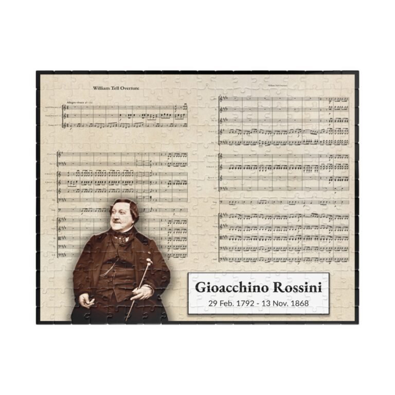 Rossini Puzzle for Kids - William Tell Overture Excerpt - Music Class Activity, Substitute Teacher Resource, Educational Jigsaw Game
