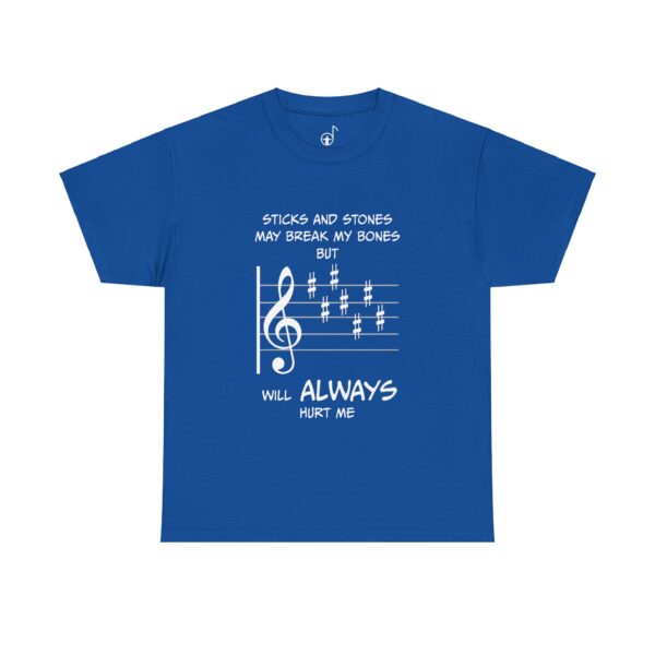 Funny Sticks and Stones Key Signature Shirt, Unisex T-Shirt, Musical Gift, Musician Humor Tee, Musically Inspired Apparel - Image 5