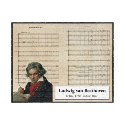 Beethoven Puzzle for Kids - Fifth Symphony Excerpt - Music Class Activity, Substitute Teacher Resource, Educational Jigsaw Game - Image 5