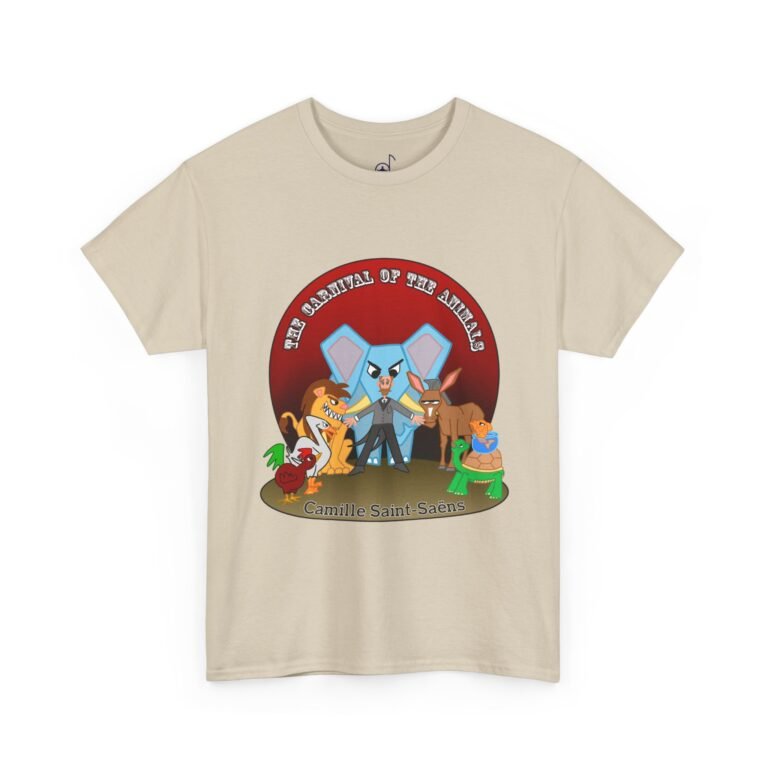 Carnival of the Animals Unisex Adult Tee — Camille Saint-Saëns Orchestra Animals T-Shirt
